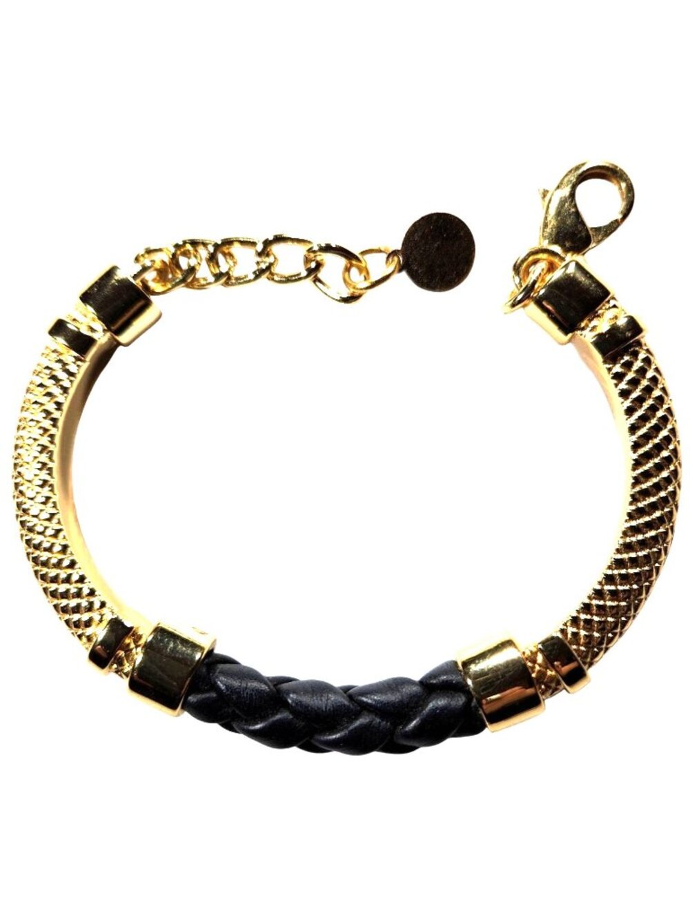 Bracelet Gold Tone Black Skinny by Jessica Elliot womens jewelry career office